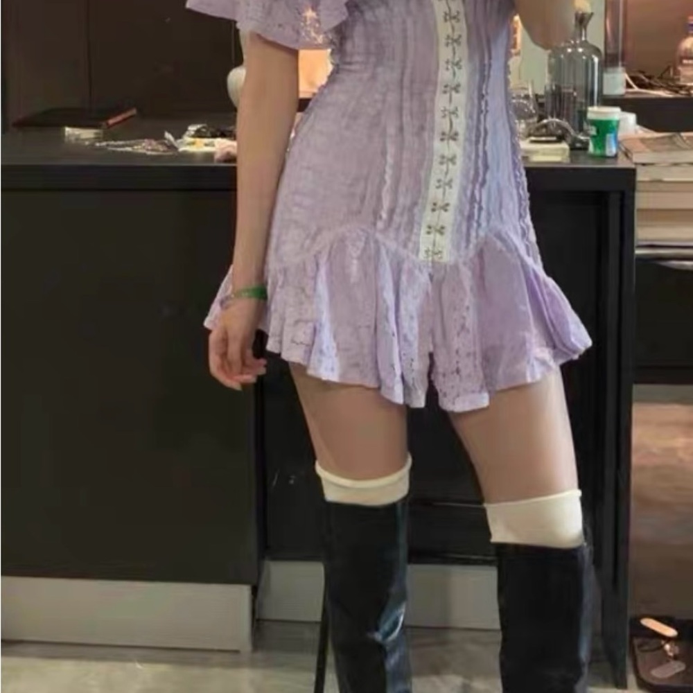 Lavender Lace Dress